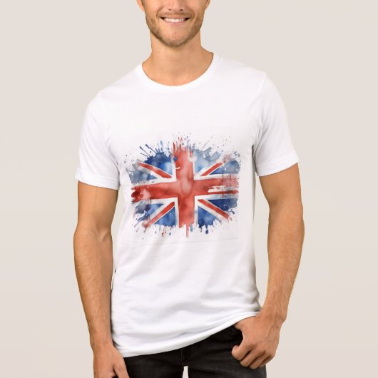 Mens union jack t shirt トライブレンドＴシャツ (正面)