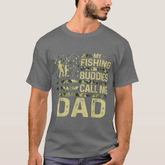 Mens USA Patriotic For Fishman My Fishing Buddies Tシャツ