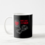 Mens Valentine's Day - Ball And Chain コーヒーマグカップ (左)