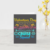 Mens Valentines Day Cruise Squad 2026 Vacation Tra カード (黄色い花)
