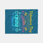 Mens Valentines Day Cruise Squad 2026 Vacation Tra フリースブランケット (正面(横))