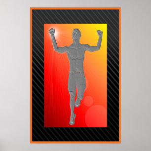 Mens Victory Runnerポスター24"x36" ポスター