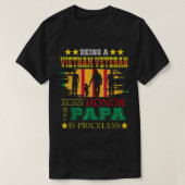 Mens VietNam Veteran papa Tシャツ (デザイン正面)