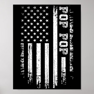 Mens Vintage p-p American Flag 4th of July USA ポスター