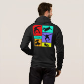 Mens vintage skateboarding パーカ (裏面フル)