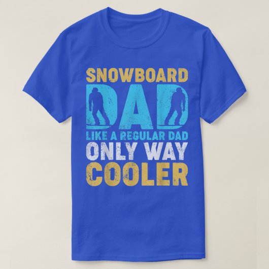 Mens Vintage Style Snowboarding Lover Snowboard Da Tシャツ (デザイン正面)