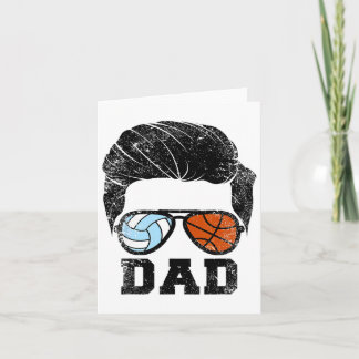 Mens Volleyll Sketll Dad Funny Volleyll Sketll Pla カード
