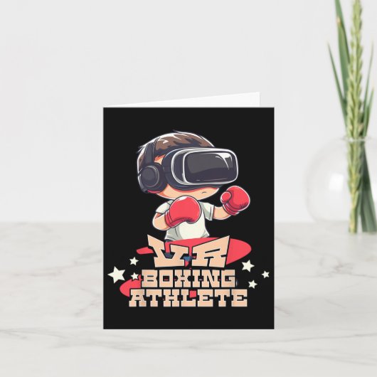 Mens Vrボクシングアスリートバーチャルリアリティゲーマーグラフ カード (正面)