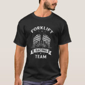 Mens Warehouse Forklifter for Warehouse Driver Tシャツ (正面)