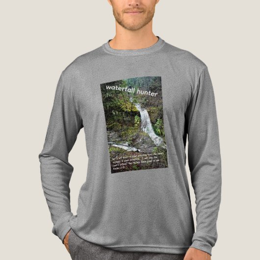 mens waterfall hunter T-shirt camo  トライブレンドＴシャツ (正面)