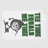 Mens Weekend League Golf Dad Tee Time Equals Me ゴルフタオル (横)