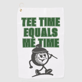 Mens Weekend League Golf Dad Tee Time Equals Me ゴルフタオル