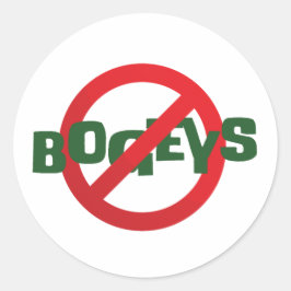 Mens Weekend Money Game Funny Anti Bogey Sign ラウンドシール