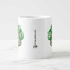 Mens Weekend Scramble Badass Skull Snake Gothic ジャンボコーヒーマグカップ