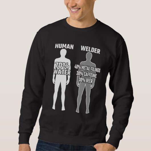 Mens Welder Funny Saying Welder clothes Metalworke スウェットシャツ (正面)