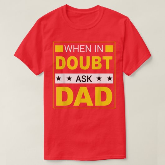 Mens When Doubly頼パパHappy Father's Day Mens Tシャツ (デザイン正面)