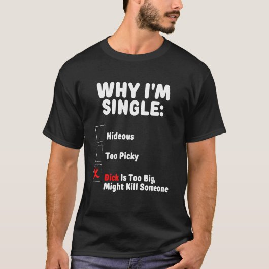 Mens Why I'S Hideous 独身の Picusty H Tシャツ (正面)