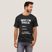 Mens Why I'S Hideous 独身の Picusty H Tシャツ (正面フル)