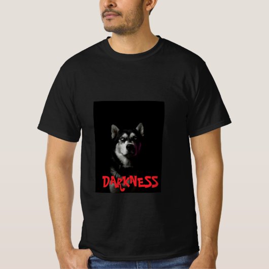 Men's Wolf Tシャツ – 激しい装スタイリッシュ置 (正面)