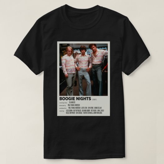 Mens Womens Boogie Nights 1997 Alternative Film Po Tシャツ (デザイン正面)