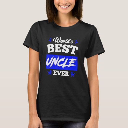Mens World s best Uncle ever Best Uncle Tシャツ (正面)