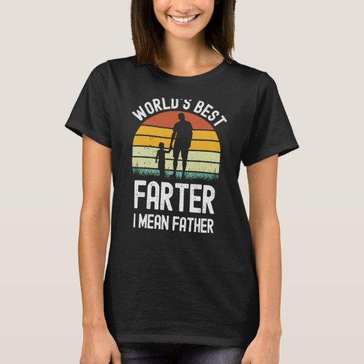 Mens Worldu2019s Best Farter I Mean Father Fathers Tシャツ (正面)