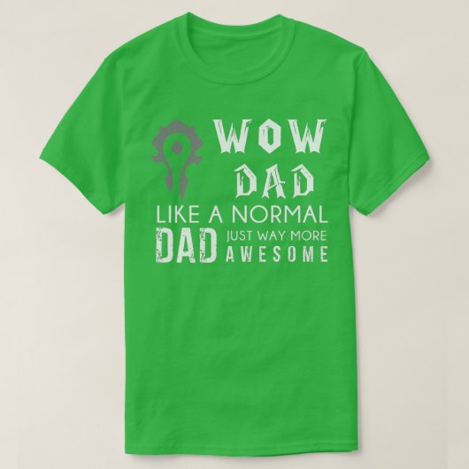 Mens WOWパパより通常のパパ方法のように素晴らし Tシャツ (デザイン正面)