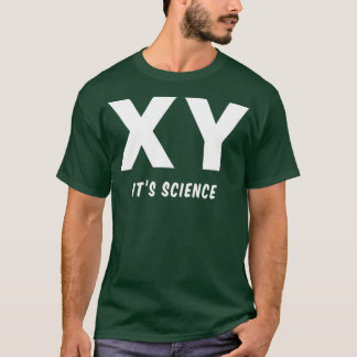 Mens XY男性染色体その科学と事実 Tシャツ