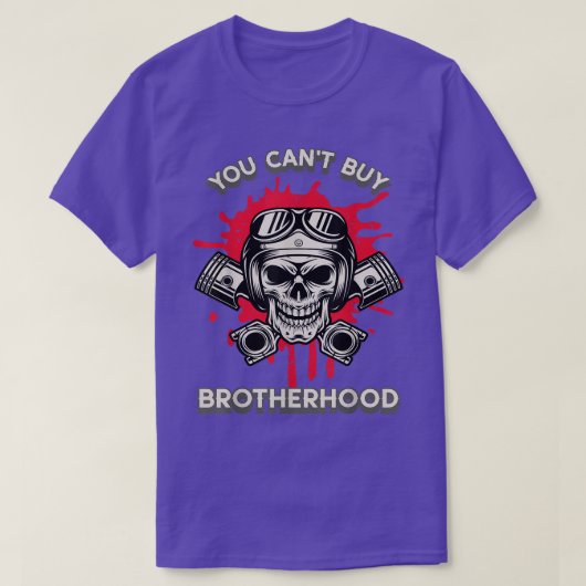 Mens You can't 買 Brotherhood - Motorcycle Club B Tシャツ (デザイン正面)
