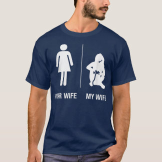 Mens Your Wife My Wife Gamer , Funny Gaming Husban Tシャツ