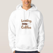 Men's / Youth Loading Coffee Hoodie – Funny Coffee パーカ (正面)