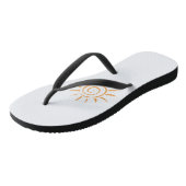 Men's Zen Sun Summer Flip Flops ビーチサンダル (アングル)