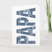 Mensajes para papá. Messages for dad. カード (正面)