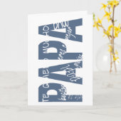 Mensajes para papá. Messages for dad. カード (黄色い花)