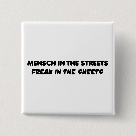 mensch 缶バッジ (正面)