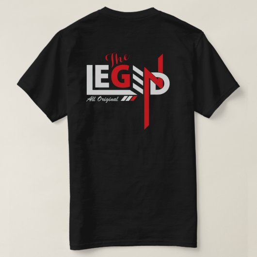 Menshirt – The Legend | All Original Graphic Tee Tシャツ (デザイン裏面)