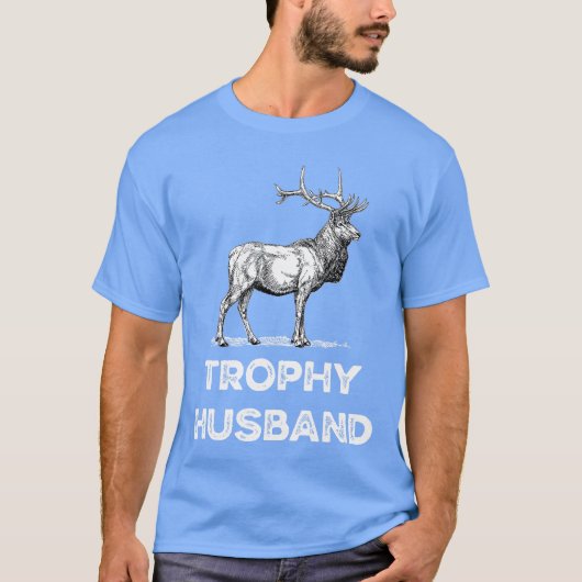Mensrophy Buck Fathers Day Design for Husband frie Tシャツ (正面)