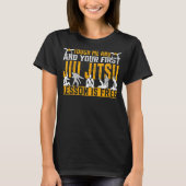 MensTouchMe & Your First Jiu Jitsu Lesson White Tシャツ (正面)