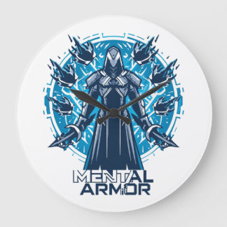 Mental Armor - Hoodie Warrior Figure ラージ壁時計