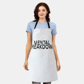 Mental Breakdown Industrial Heavy Duty Canvas エプロン (着用した状態)