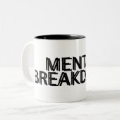 Mental Breakdown Minimalist  ツートーンマグカップ (正面左)