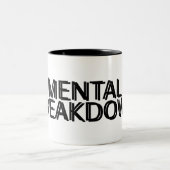 Mental Breakdown Minimalist  ツートーンマグカップ (中央)
