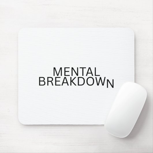 Mental Breakdown Minimalist Precision Mouse Pad マウスパッド (マウス)