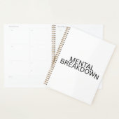 Mental Breakdown Productivity Strategy Planner プランナー手帳 (ディスプレー)