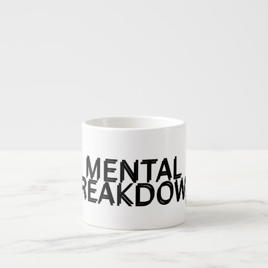 Mental Breakdown Quick Reset Espresso Cup エスプレッソカップ (正面)