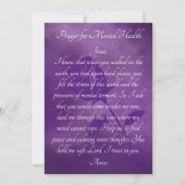 Mental Healthカードの修復祈りの言葉 (正面)