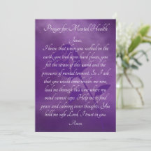 Mental Healthカードの修復祈りの言葉