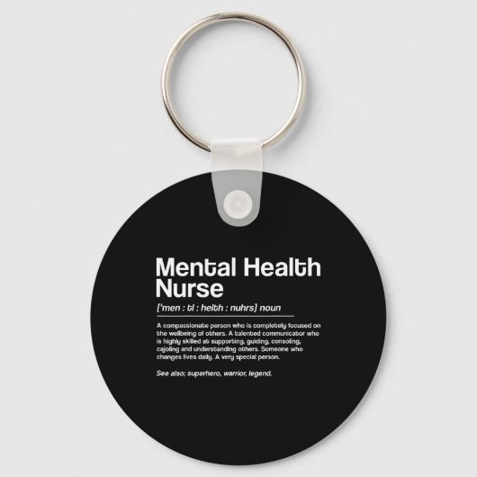 Mental Healthナース定義 キーホルダー (正面)
