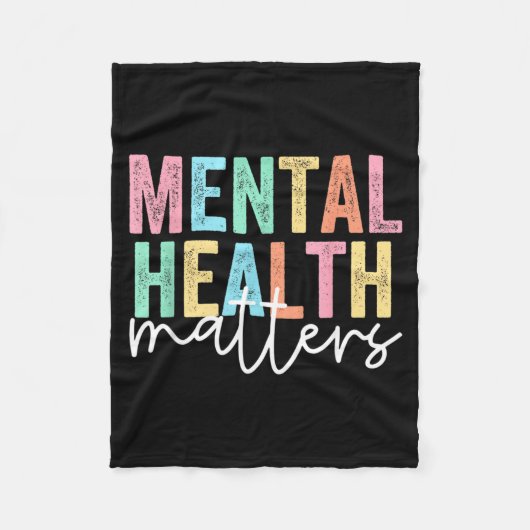 Mental Health フリースブランケット (正面)