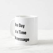 Mental Health 1日のQouteマ前向きグ コーヒーマグカップ (正面左)